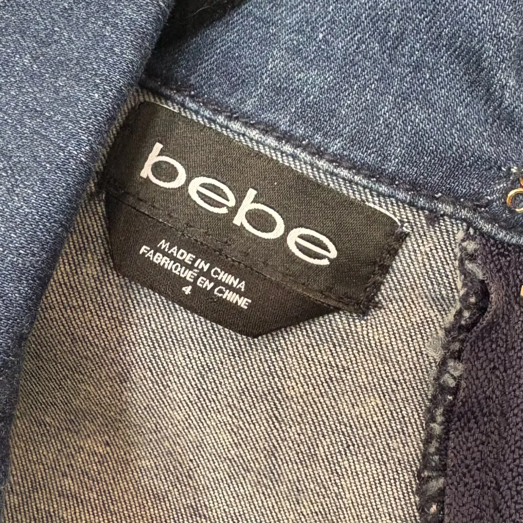 Bebe Denim Blazer Dress Size 4‎ - Image 8