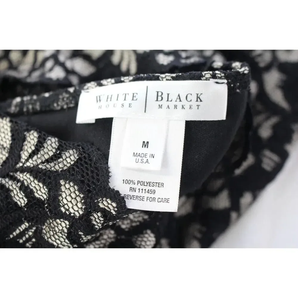 White Black House Market ladies crop top size M - Image 7