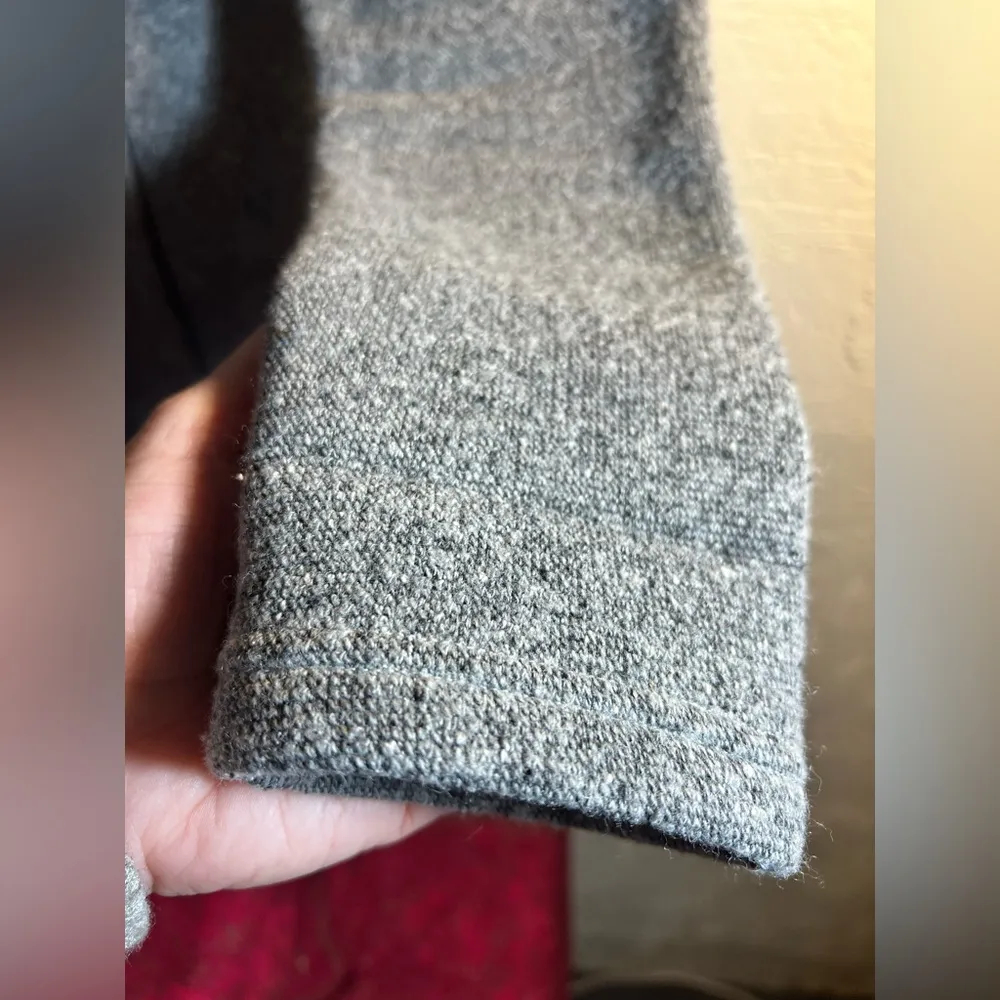 Smartwool Gray Wool Blend Sweater Jacket grey w/ shawl collar, quality& warmth. - Image 7