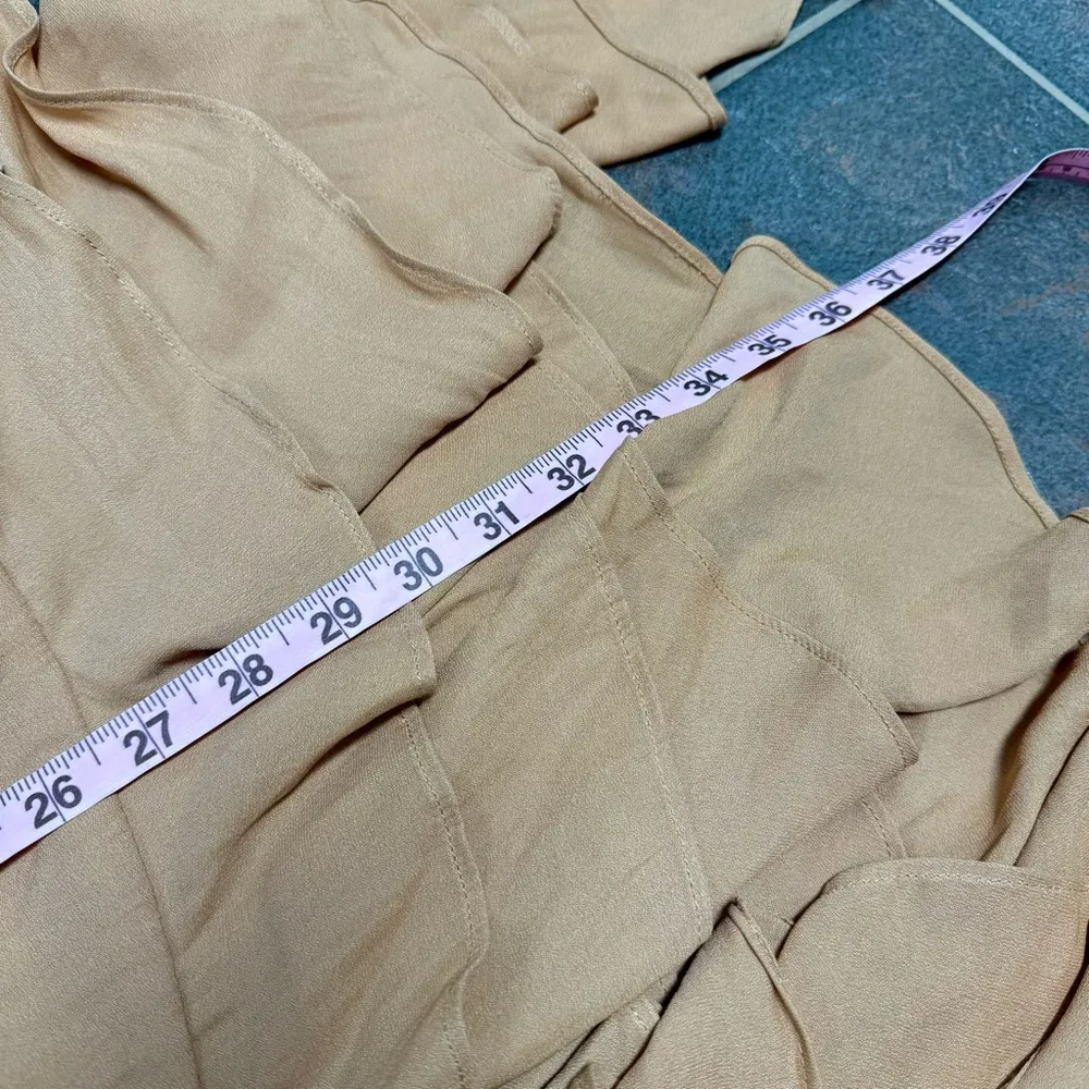 NEW NBD Dua Mini Sleeveless Cocktail Dress Tiered Ruffles Nude Medium NWT - Image 12