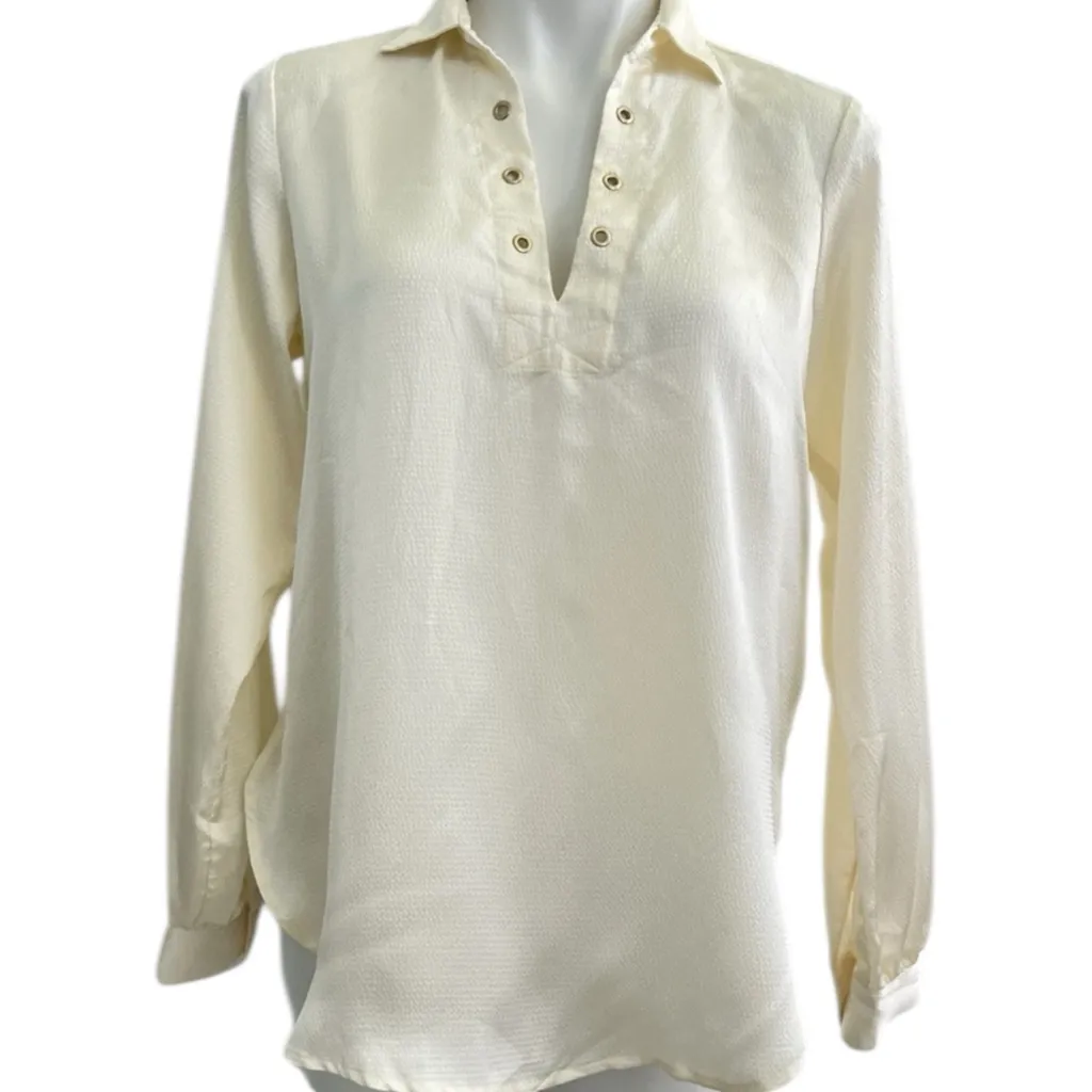 Michael Kors Cream Blouse - Image 2
