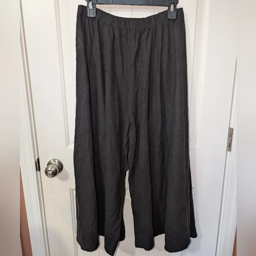 Bird Of Paradise 8 Gore Silk Pants Women's Large Black/Charcoal Black - Image 2