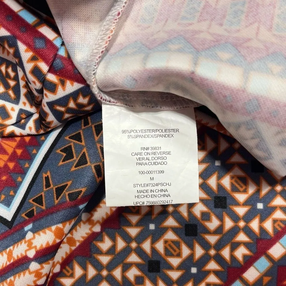 Astec Print Body Con Pencil Skirt Sequin Hearts Size M Women’s - Image 7