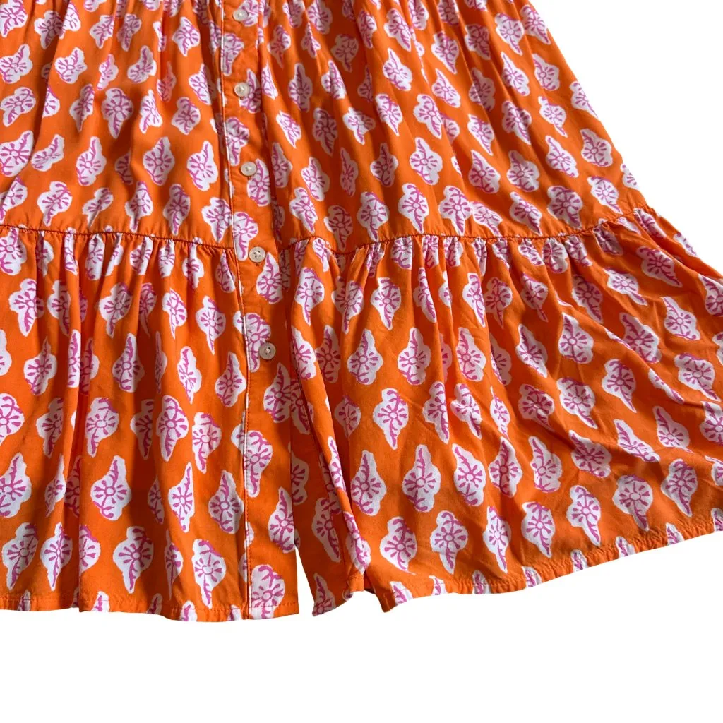 J. Crew Strappy Tiered Midi Dress Bold Bohemian Print Colorful Size 10 Women's - Image 12