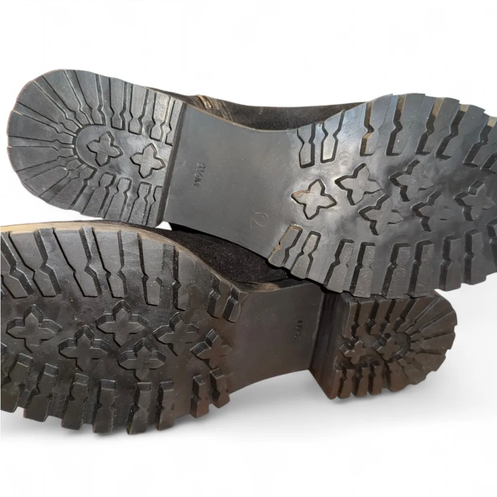 Talbots Tish Foldover Suede and Fur Boots size 8.5 NWOB - Image 5