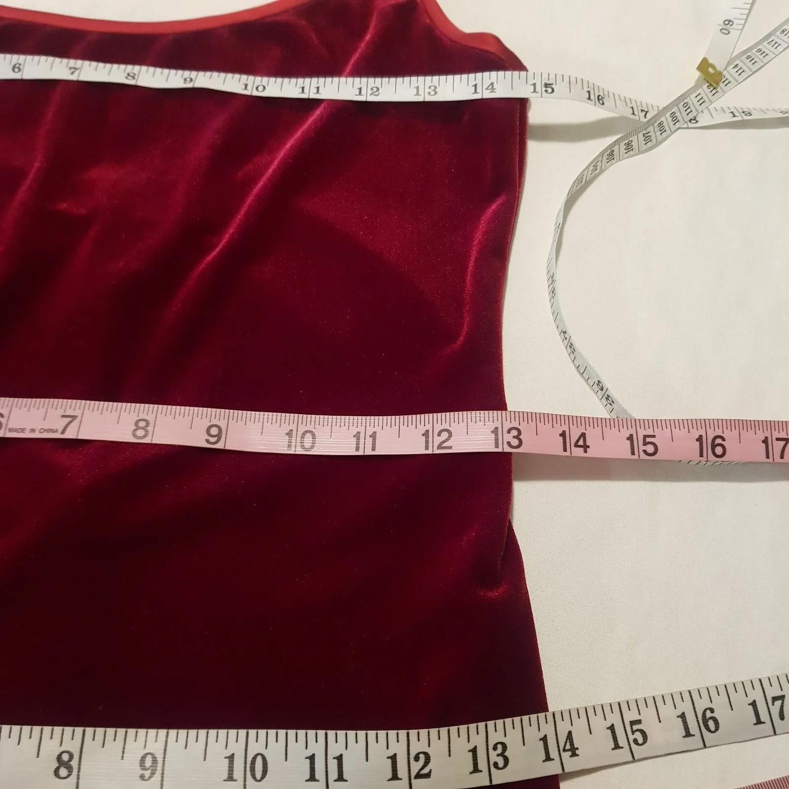 Vintage Y2k 90s Kathlin Argiro Atelier Dress Sz 4 Velvet Whimsigoth Vampy Goth Red - Image 15