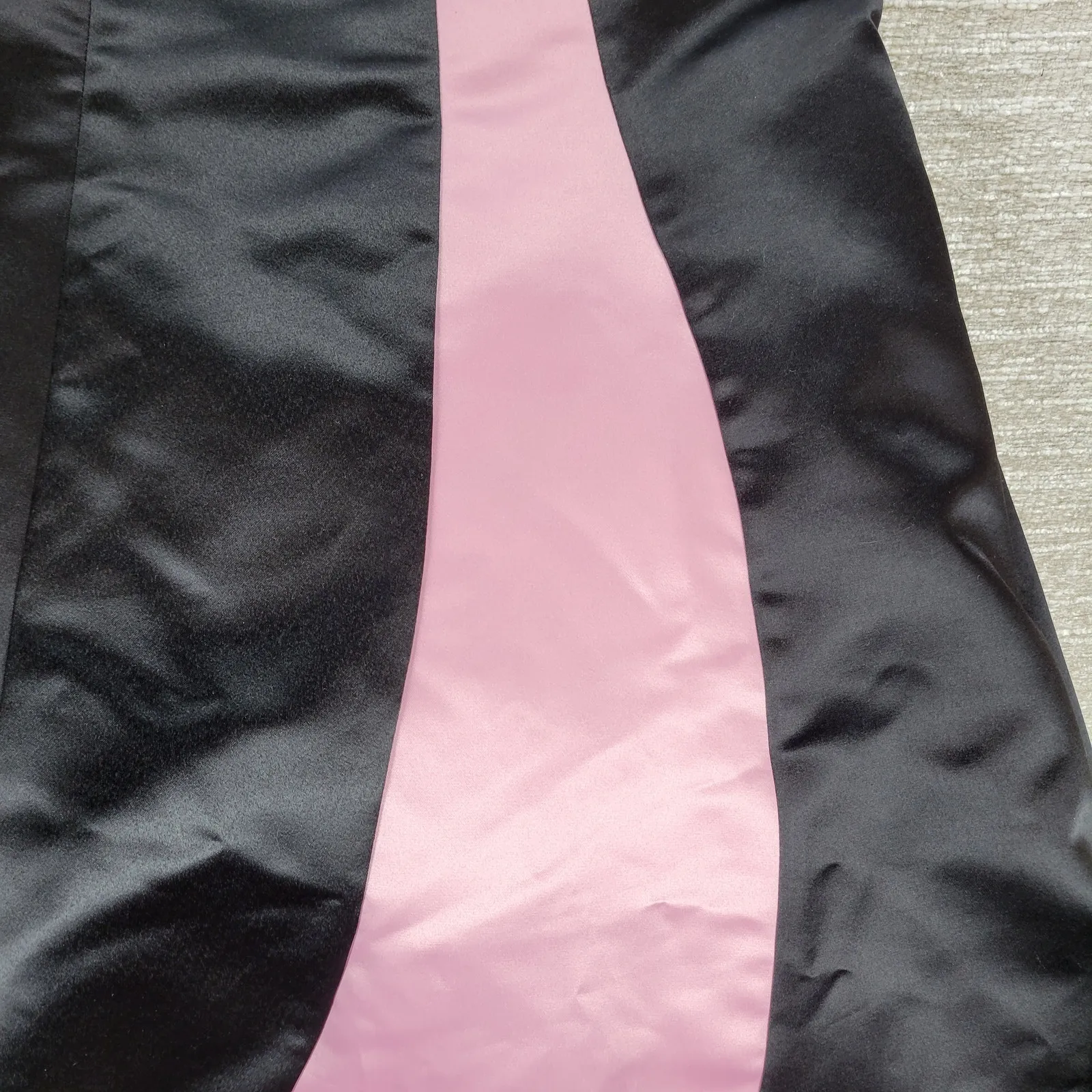 VTG Gunne Sax Jessica McClintock Gown 5/6 Black‎ Pink Satin Fairy Formal Dress Black - Image 12