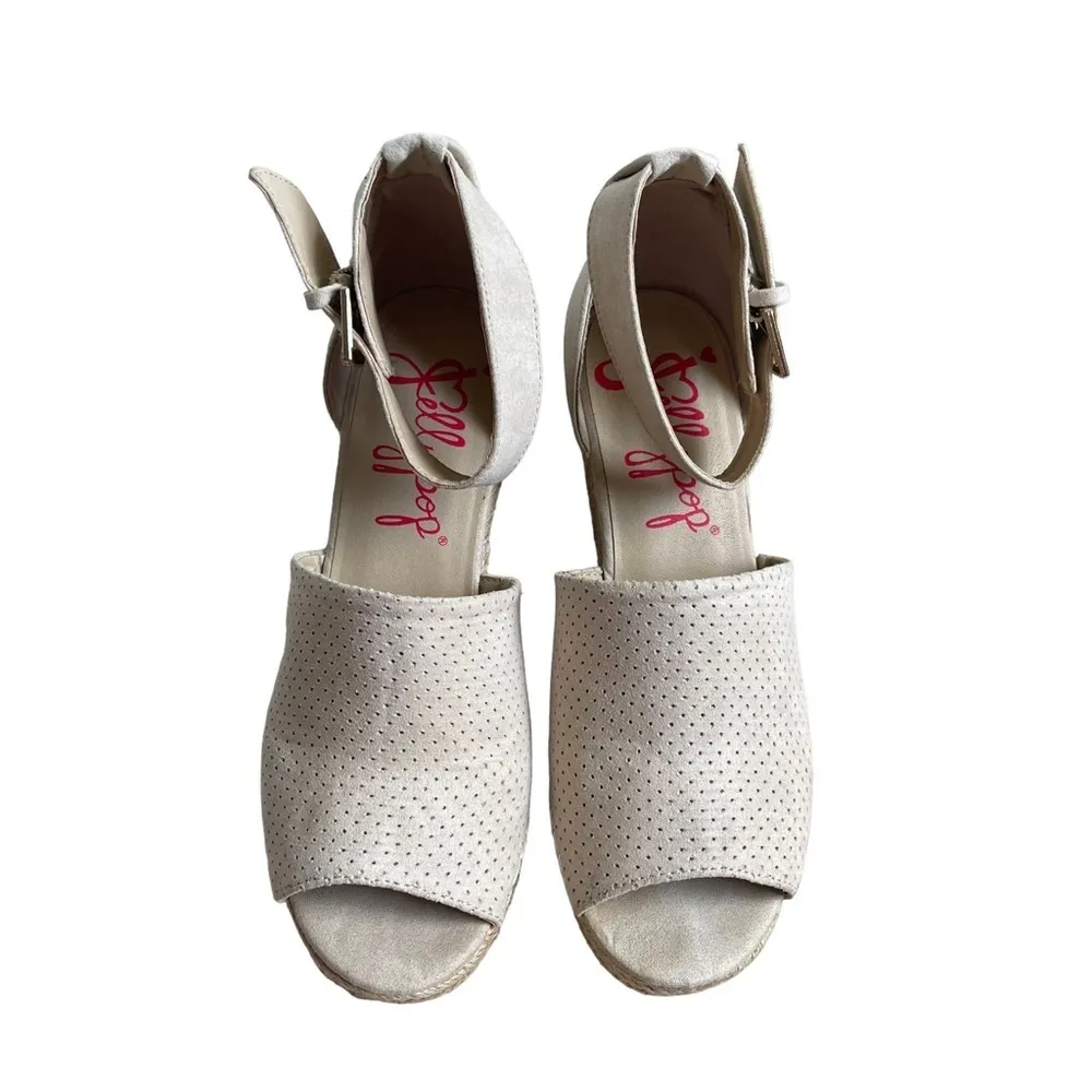 Women’s Ravishing Espadrille Platform Wedges Sandals Size 8.5 Peep Toe - Image 2