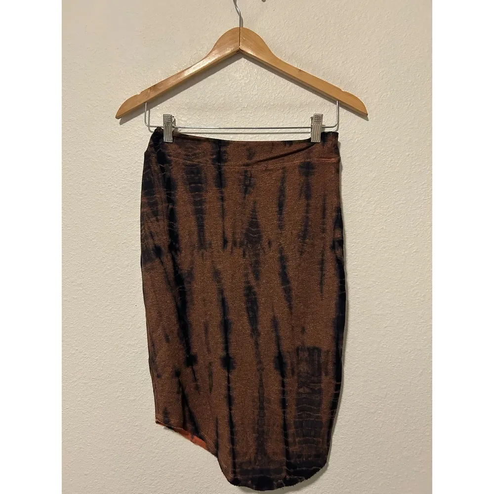 NEW Sundry Women's Size 1 Small Skirt Tie Dye Bleach Pull On Stretch Made in USA - Image 4