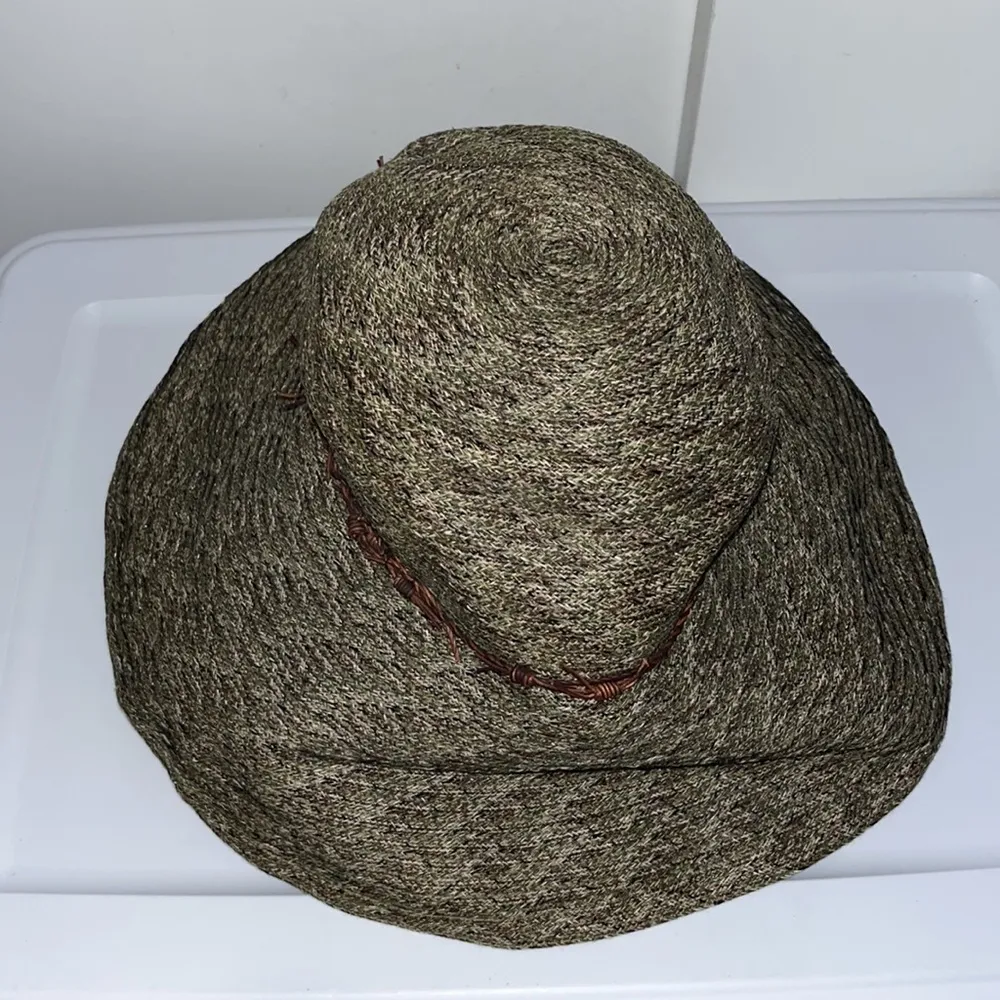 Kokin New York Straw Hat Leather Trim Kokin new york the - Gem main image 3