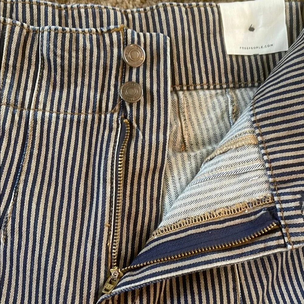 We The Free Jayde High Rise Flare Leg Jeans Railroad Stripe 28 NWT - Image 6