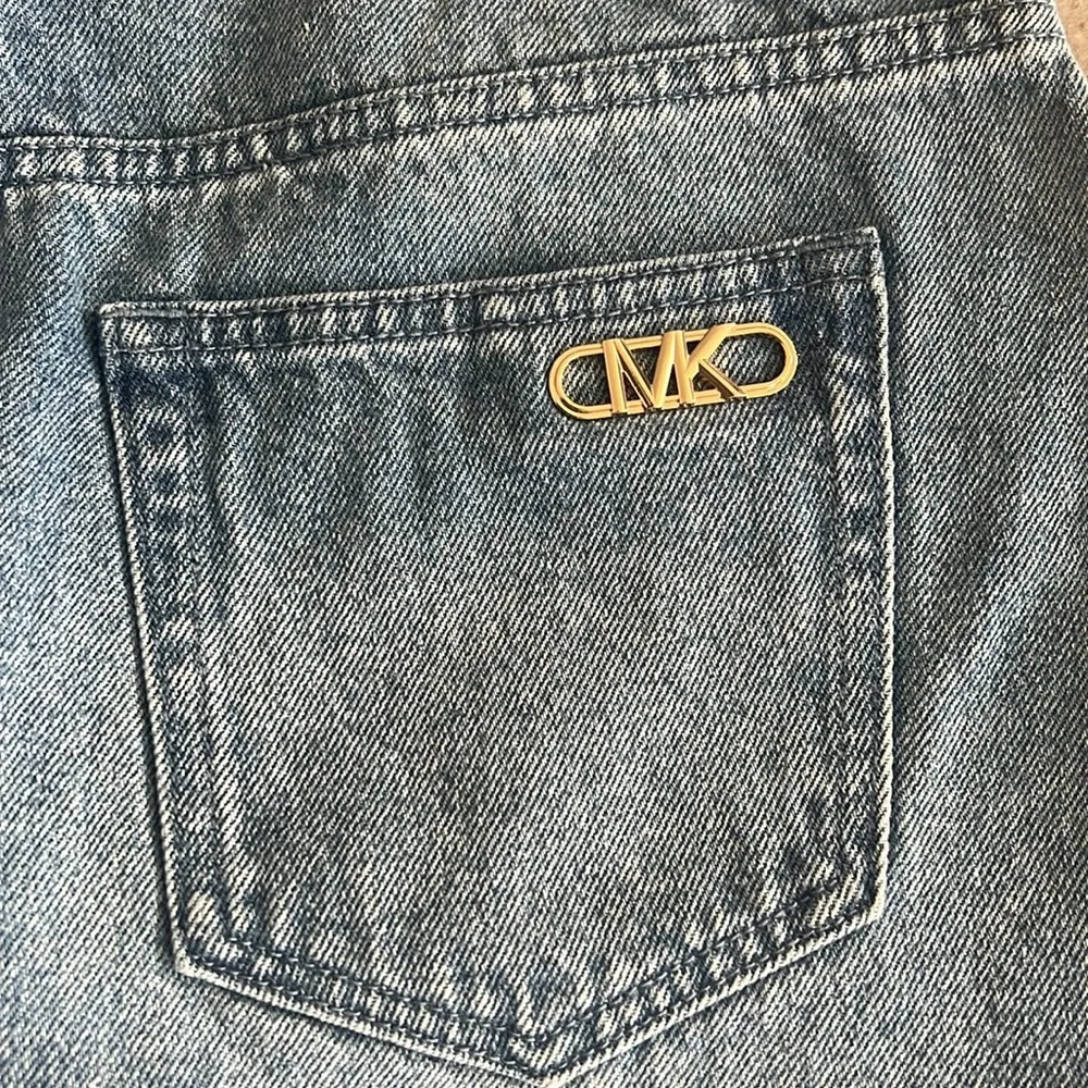 Michael Kors Denim Mini Skirt - Angel Blue Wash Size 8 New w/Tag Retail $195 - Image 8