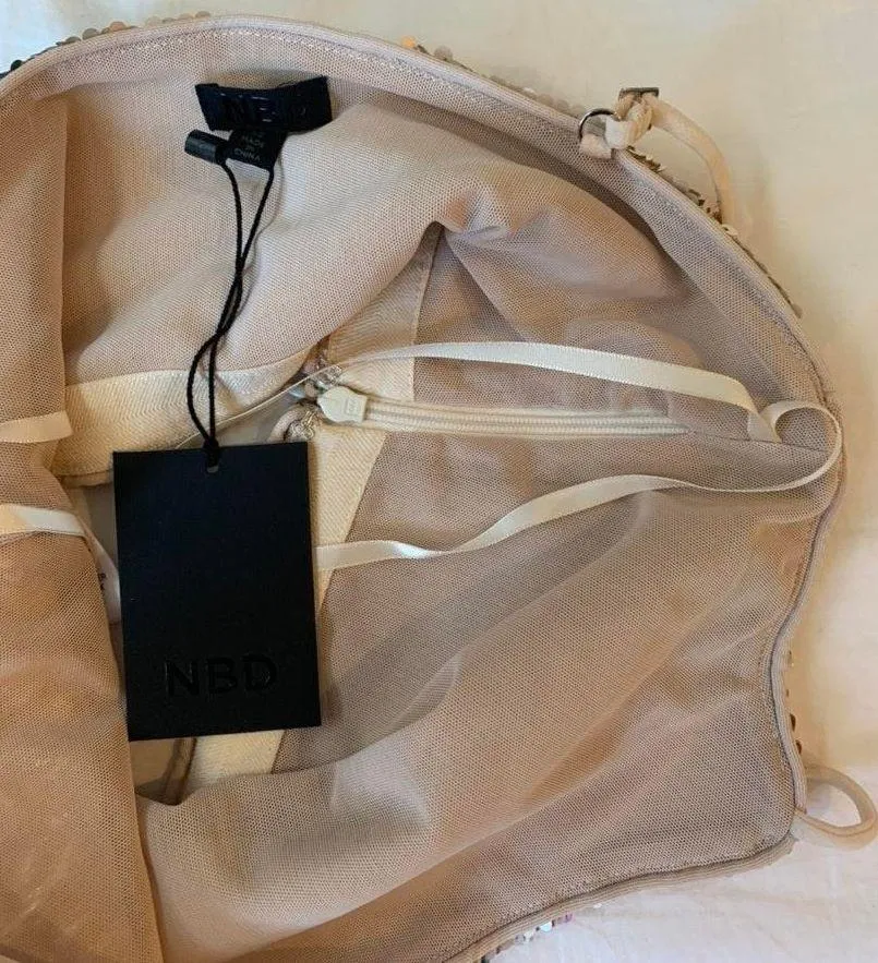 Floral Sequin Crop Top - Image 5