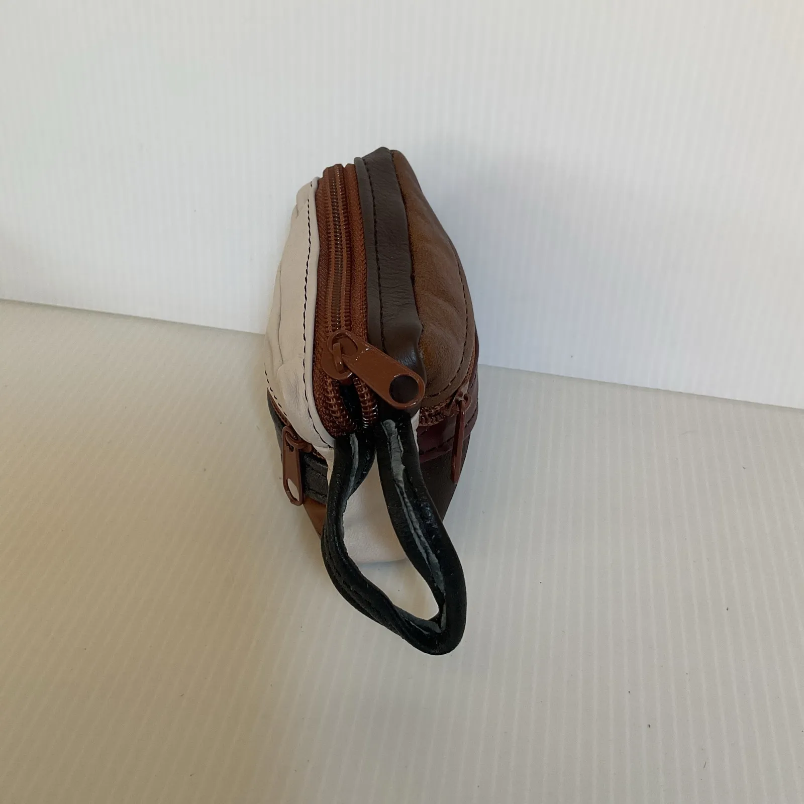 Patchwork Mexican Leather Coin Purse / Monedero de Piel Mexicana Patchwork Black - Image 5