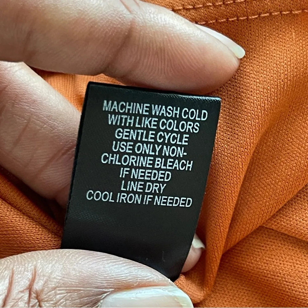 TORRID | Orange Satin Jacquard Animal Print Ruffle Hem Skirt Sz 4X - Image 9