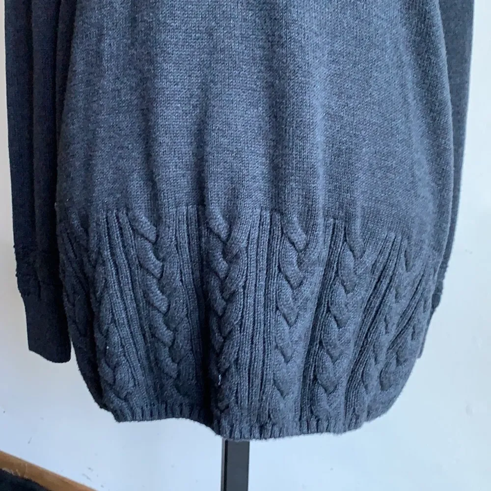 Lacoste Sweater V-Neck Charcoal Grey 42 - Image 5