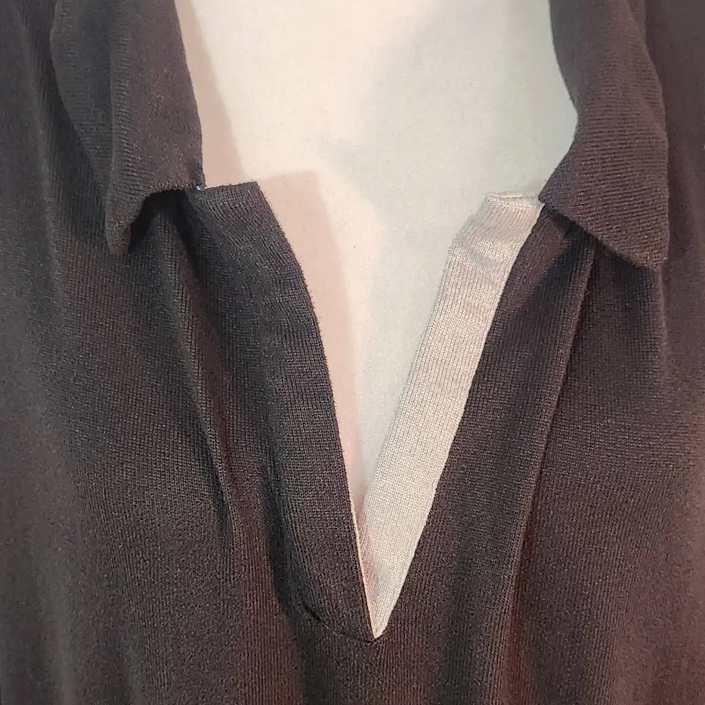 Koolaburra by Ugg Black Gray Pullover Sweater Size 2X Lightweight Black Sweater - Image 3