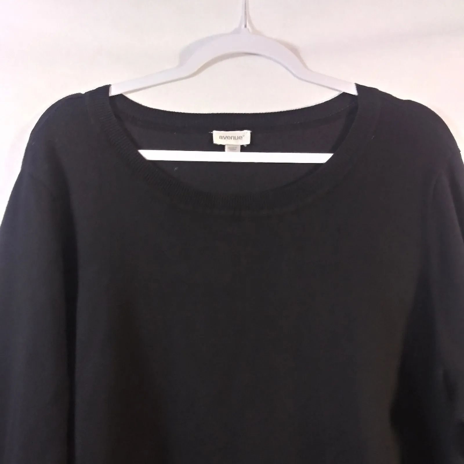 Avenue Black Geometric Print Sweater With Matching Scarf Size 18/20 - Image 13