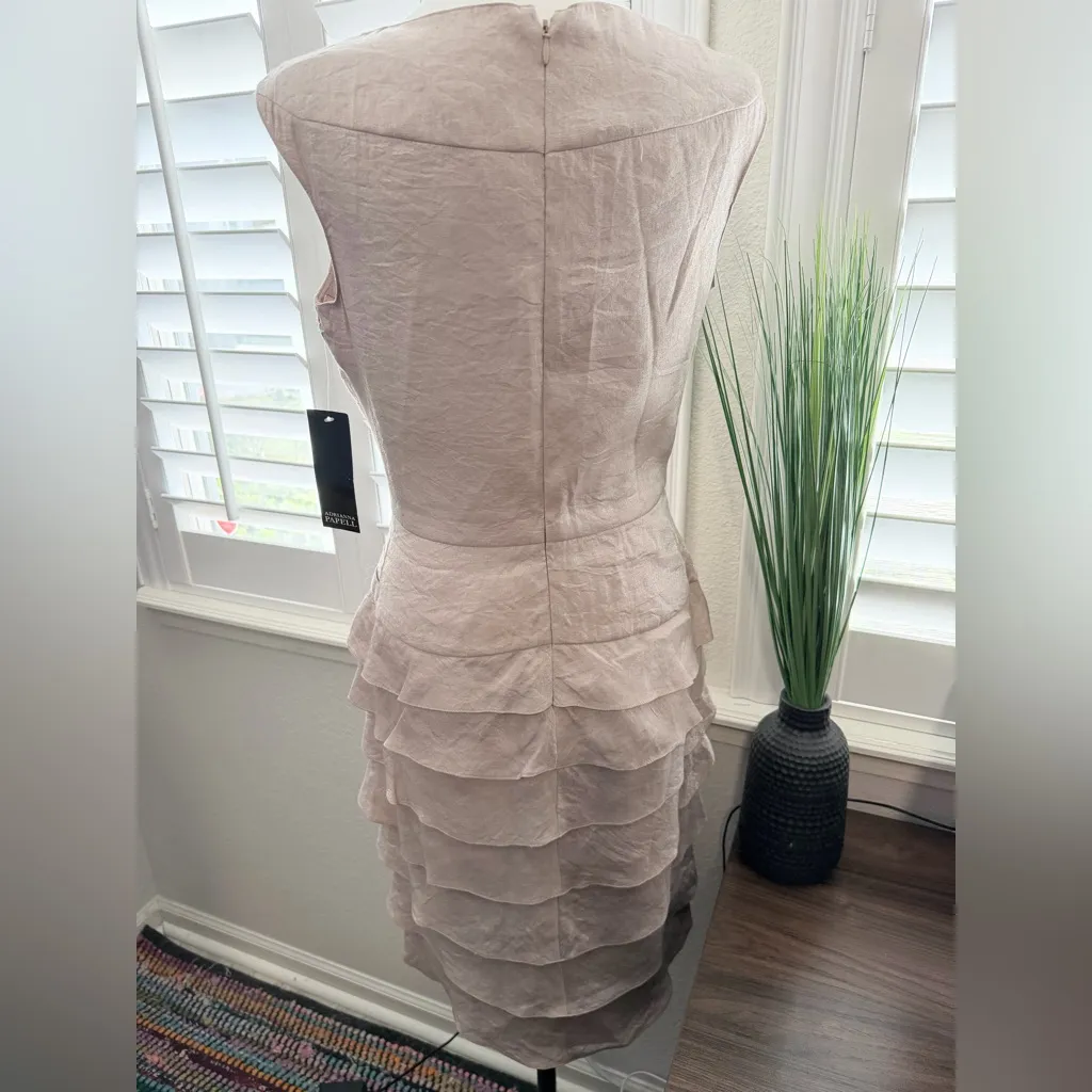 Adrianna Papell Gold Cocktail Dress - Image 2