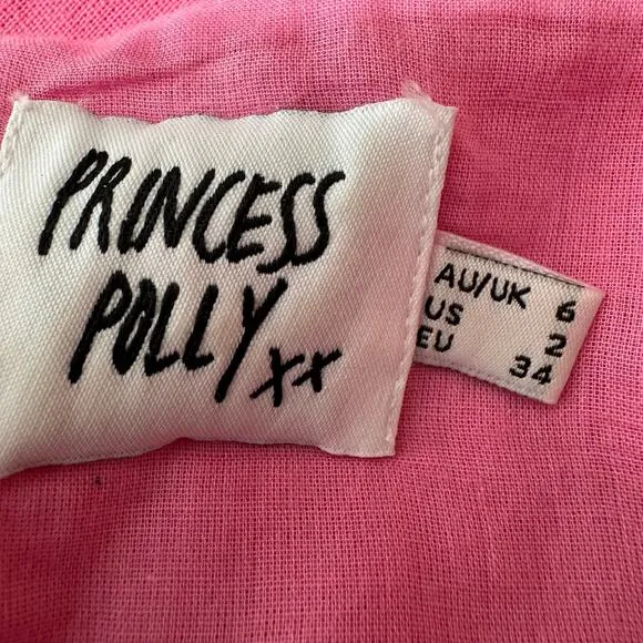 Princess‎ Polly Hastings Long Sleeve Mini Dress Pink Size 2 - Image 10