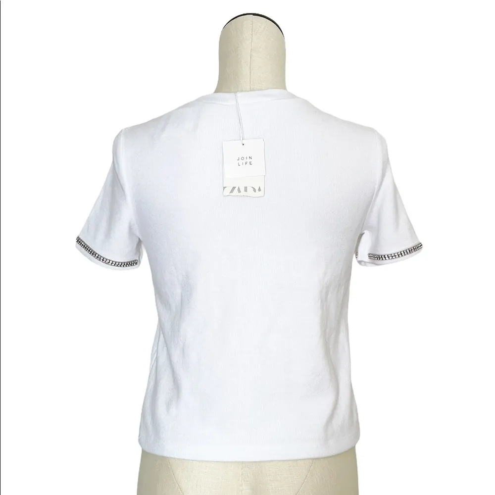 NWT ZARA SOFT TOUCH SPARKLY SHIRT - Image 6