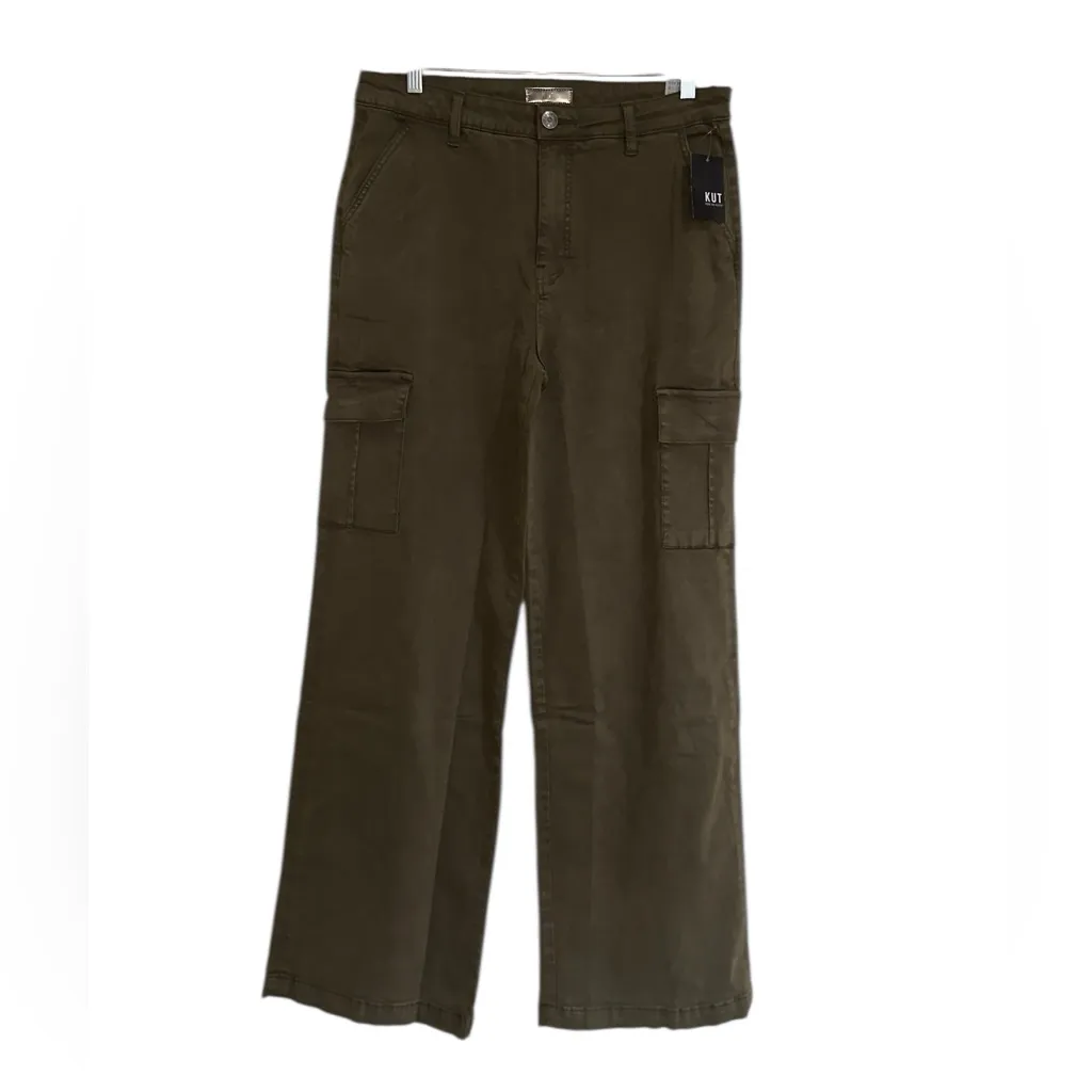 NWT Kut FRom The Kloth X Nordstrom MILLER HIGH RISE-WIDE LEG PANT W/ CARGO PKTS - Image 6