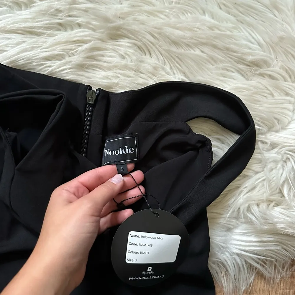 NOOKIE Hollywood Midi Dress Black - Image 3