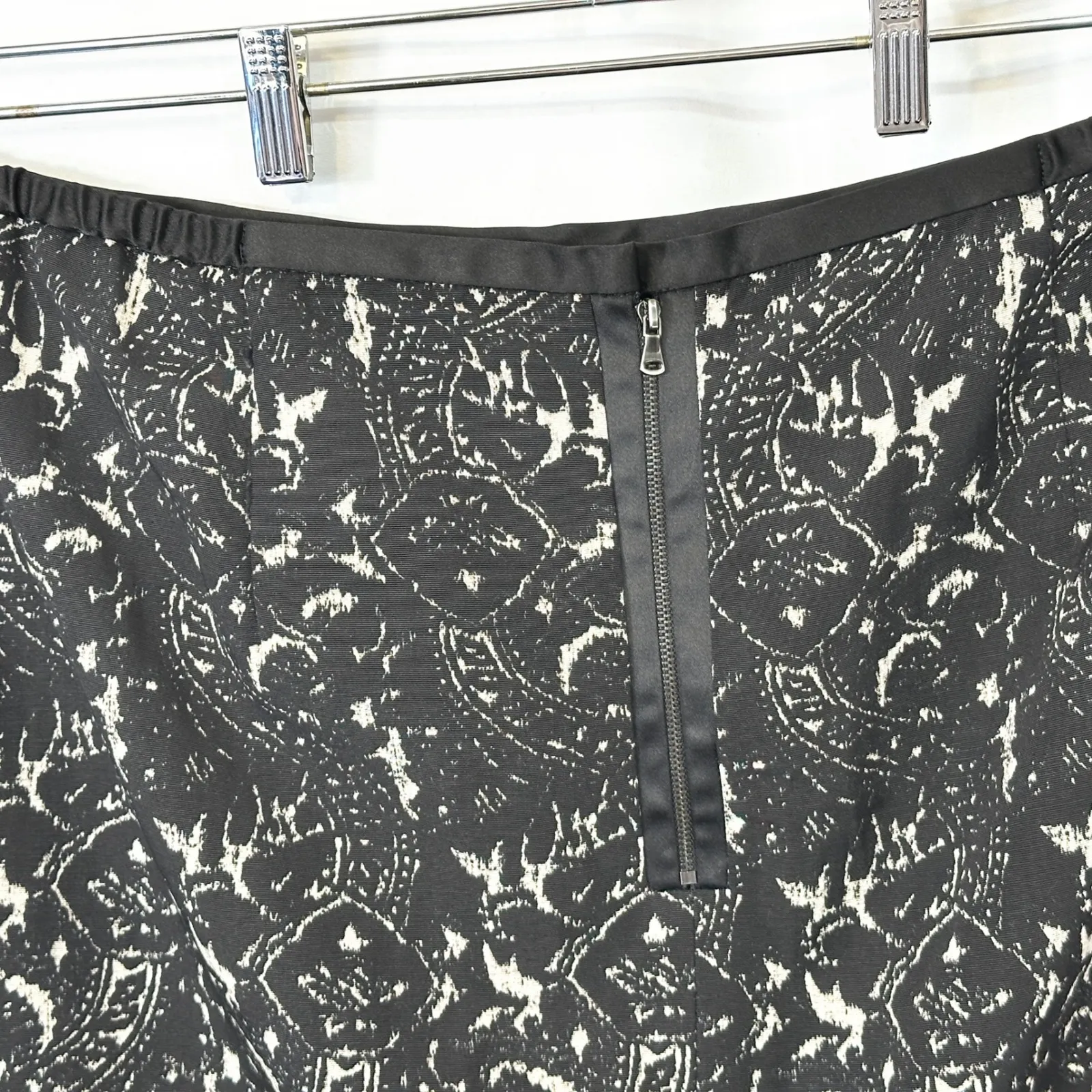 Talbots Plus size 20W Skirt Black White Print Textured Pencil Career Holiday 309 - Image 7