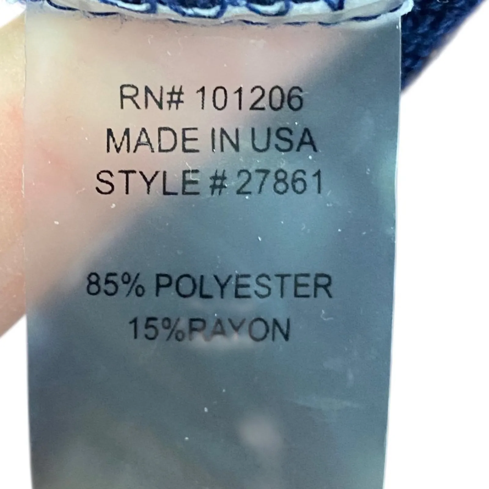 Soft Surroundings Women's Size Xl Blue Scoop Neck Casual Tunic Long Sleeve Top - Image 6