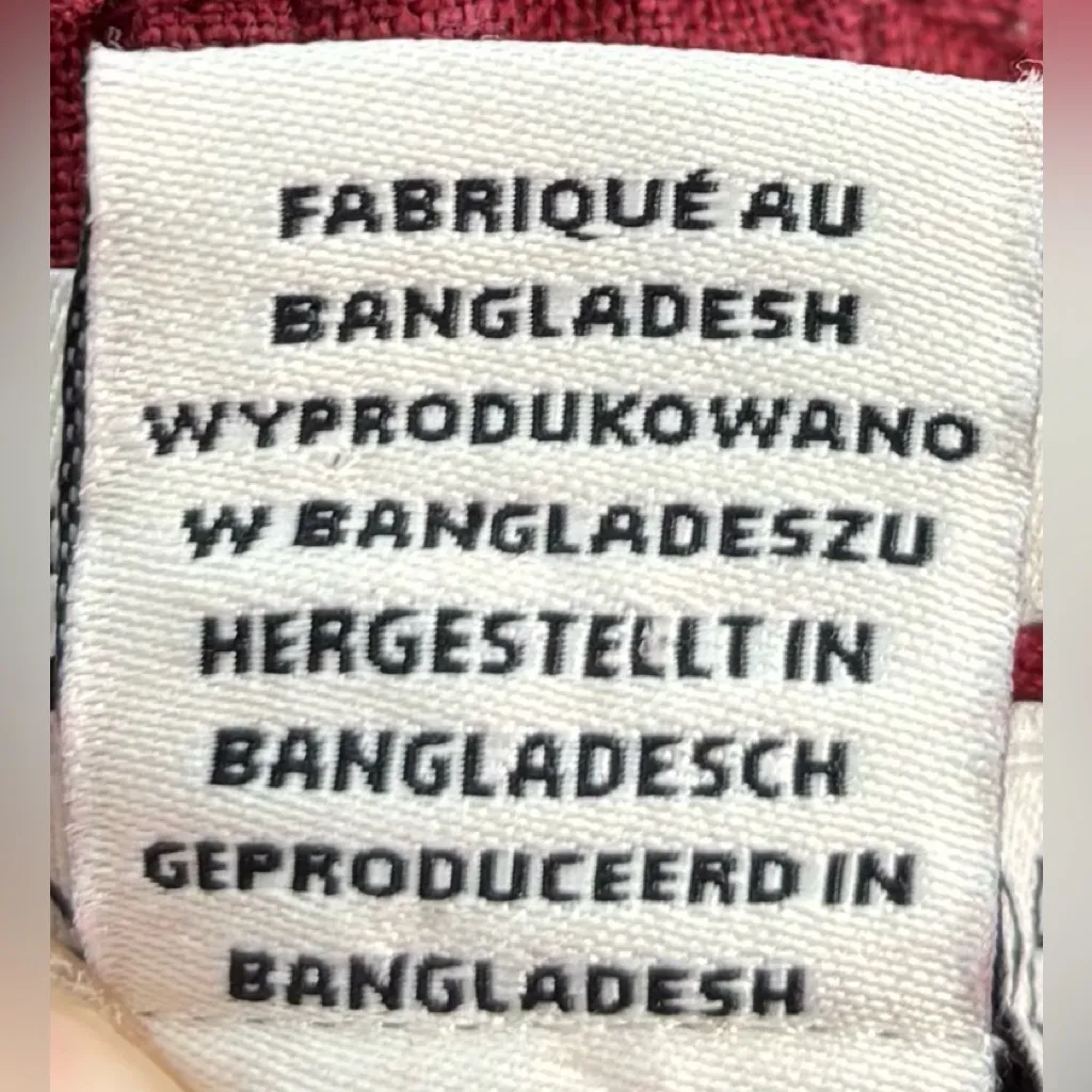 Rachel Zoe L Flax Linen Cargo Red Wide Leg Pants - Image 8