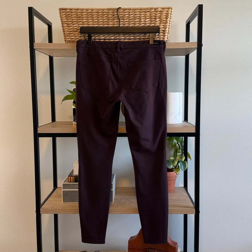 Liverpool Mid-Rise Madonna Aubergine Ponte Knit Jegging Legging Pants, 8 / 29 - Image 4