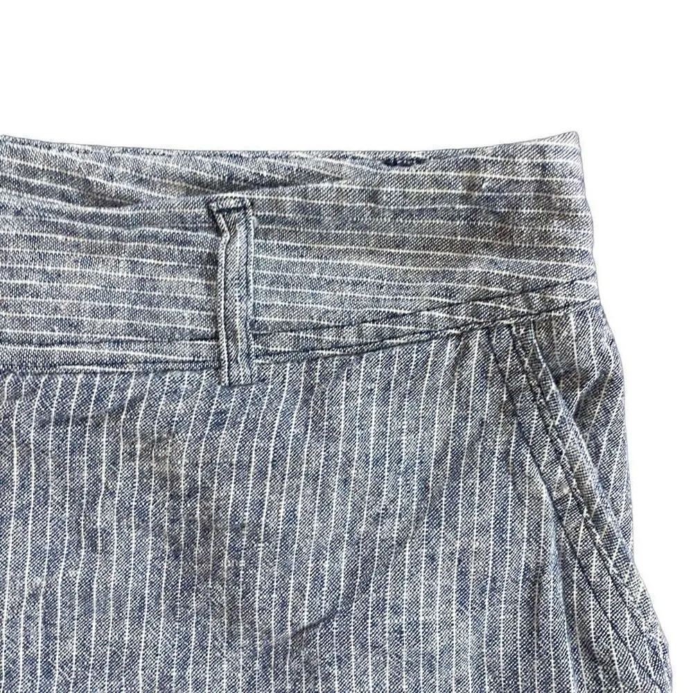Apt 9 torie size 10 striped linen blend women’s shorts - Image 5