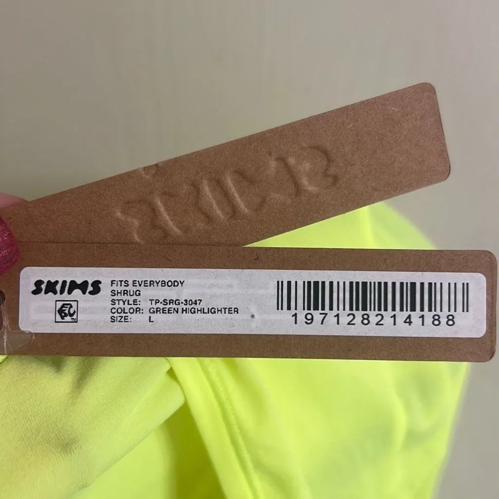 Skims Fits Everybody Green Highlight Sz Large Shrug - Image 7