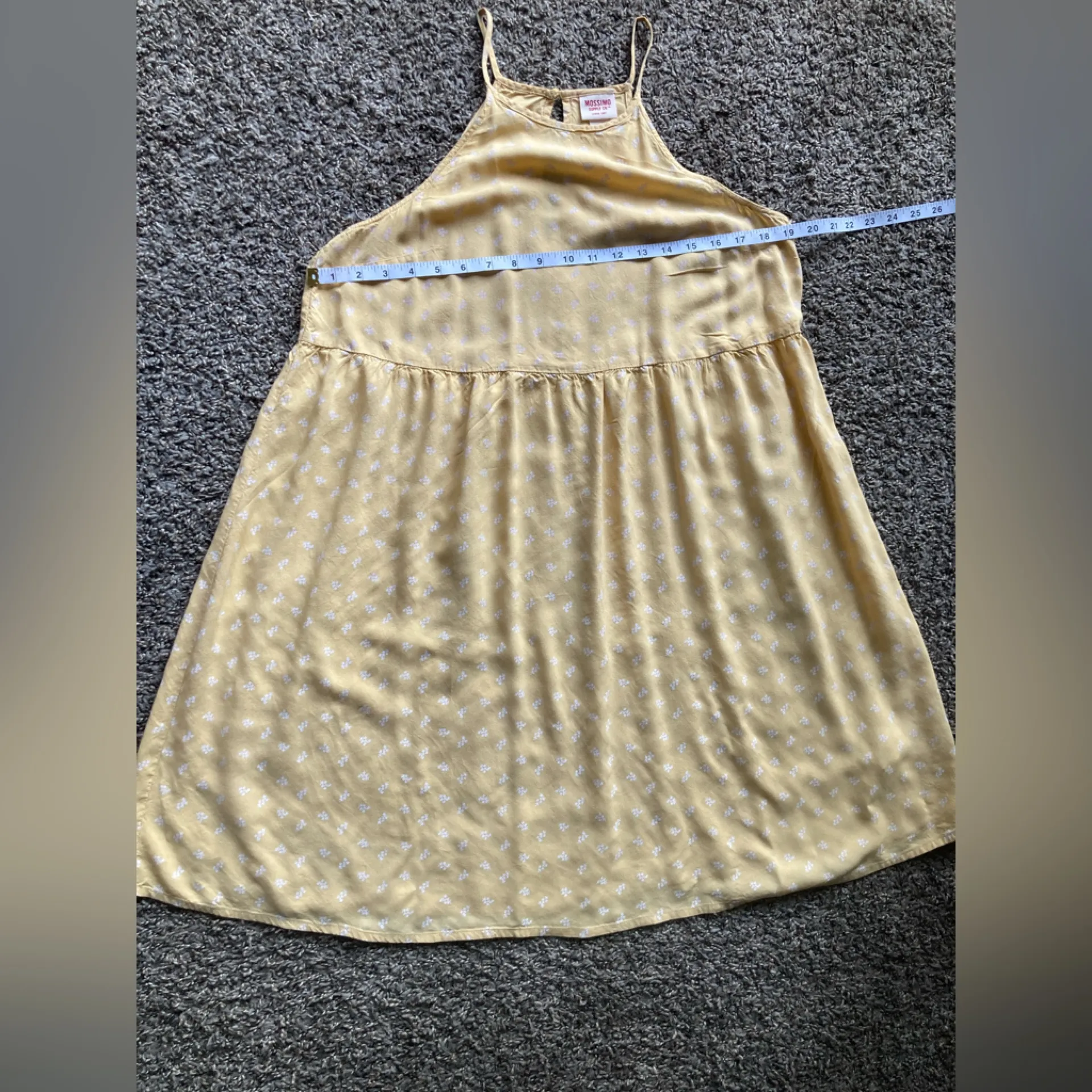 Mossimo Supply Co. Yellow Maxi Dress Size L - Image 5