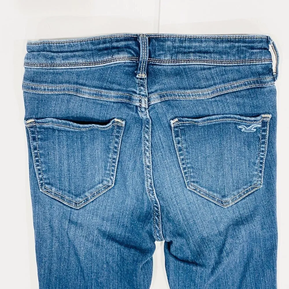 Hollister Distressed High Rise Super Skinny Jeans - Image 4