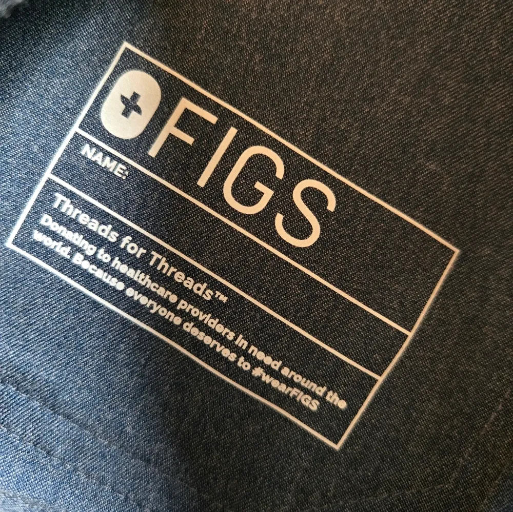 Figs Blue Straight leg Scrub Pants Size Large - Image 3