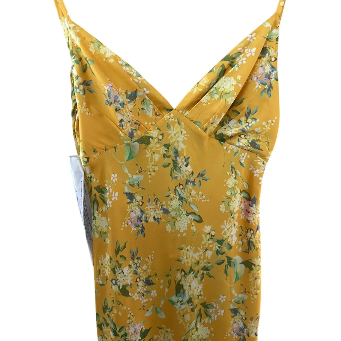 Mac‎ Duggal Ieena Floral Empire Waist Bias Cut Sleeveless Trumpet Gown Size 0 - Image 5