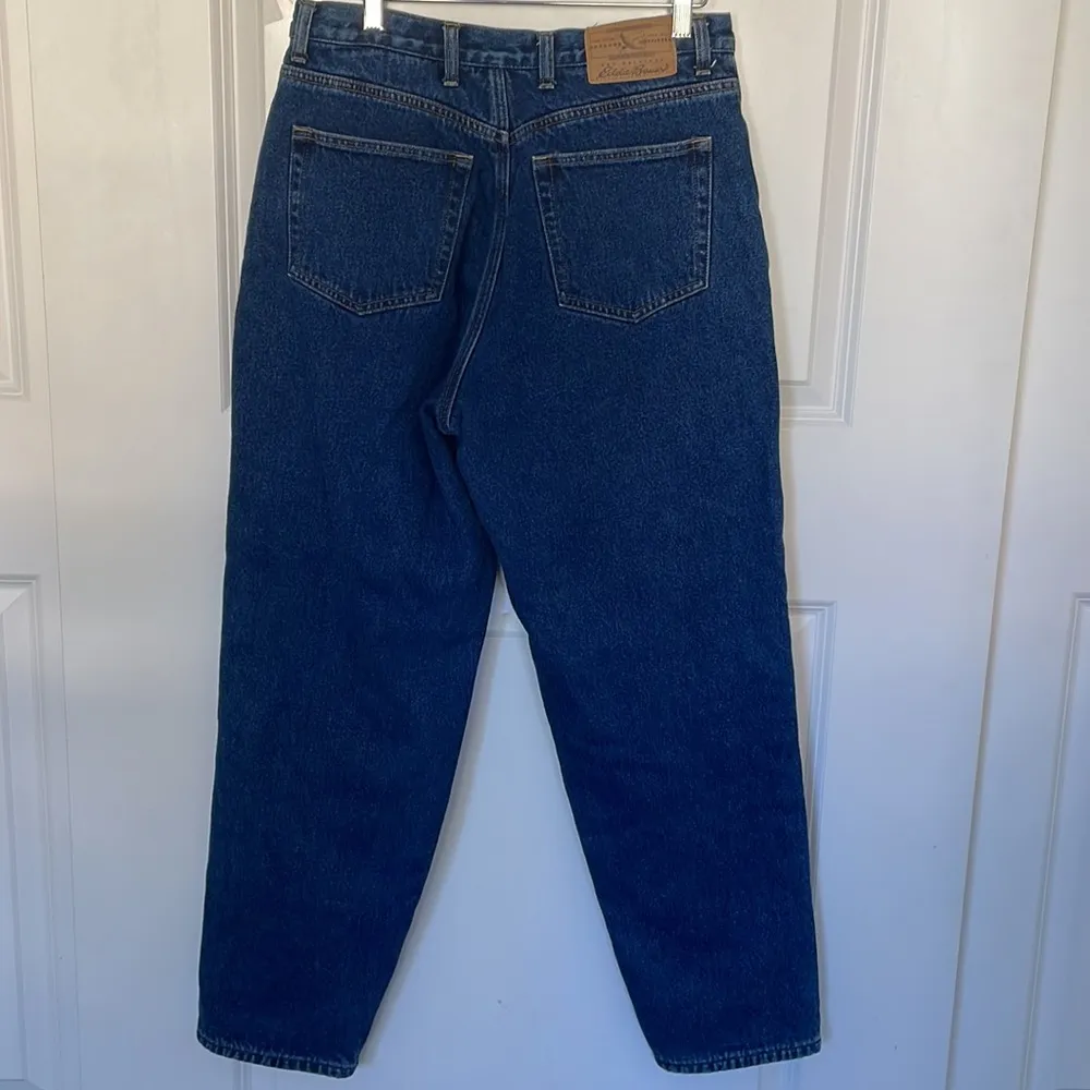 Eddie Bauer Denim Flannel Lined Jeans 14 - Image 3