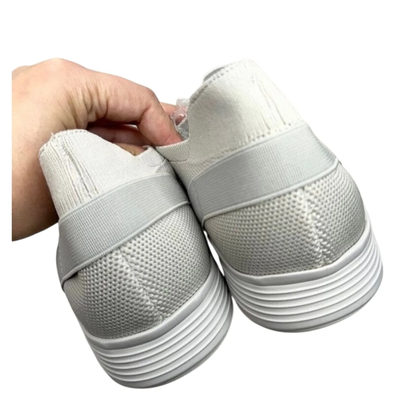 Munro Sneakers Gray Slip On Size 10 Knit Cushioned Shoes NEW - Image 7