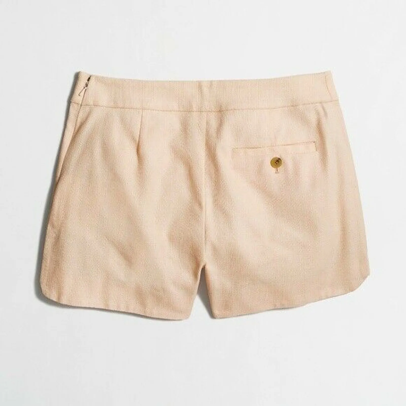 J. Crew Factory Womens Shorts Size 00‎ Eyelet and Basket Weave Light Peach NEW - Image 2