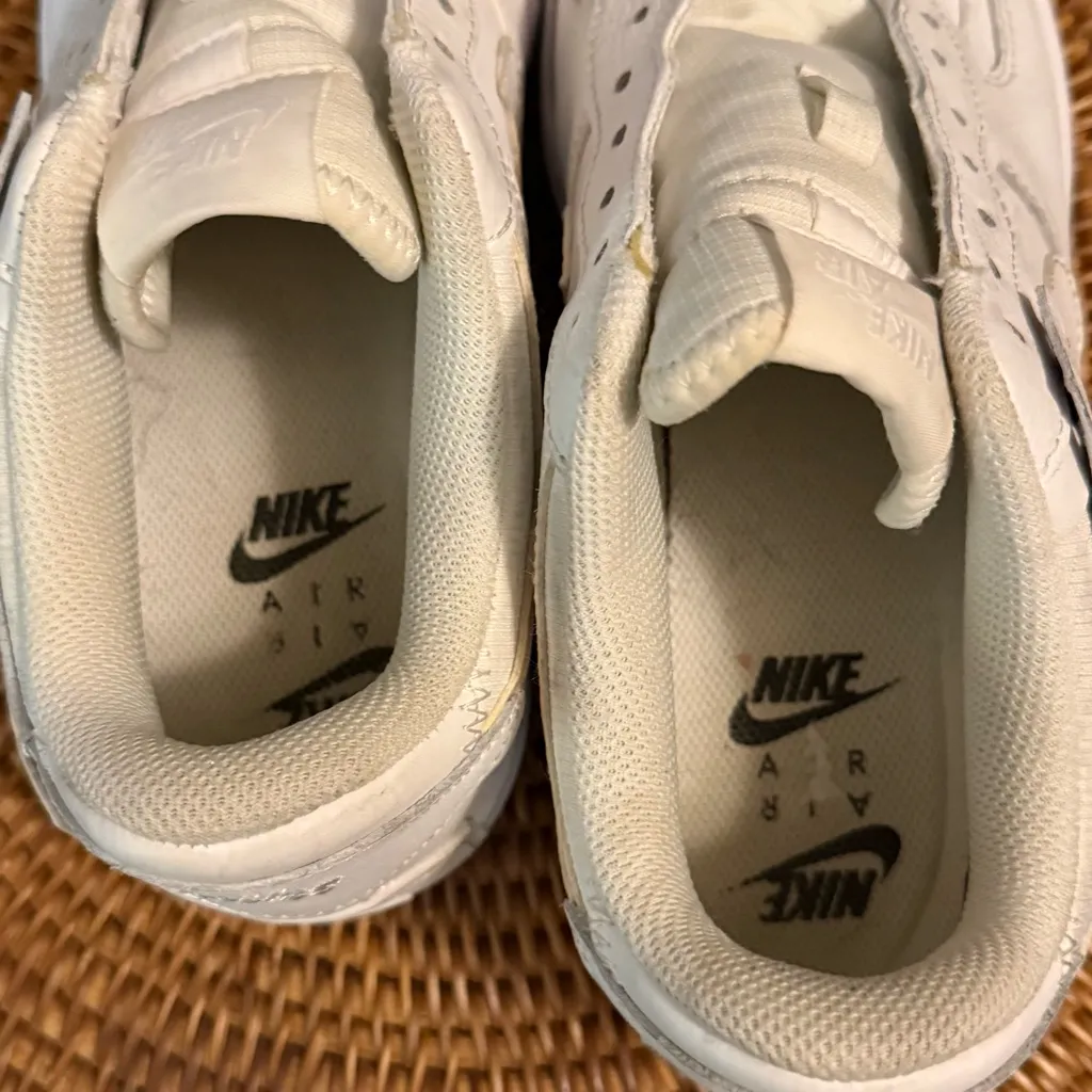 Nike Air Force 1 White Leather Sneakers - Image 5