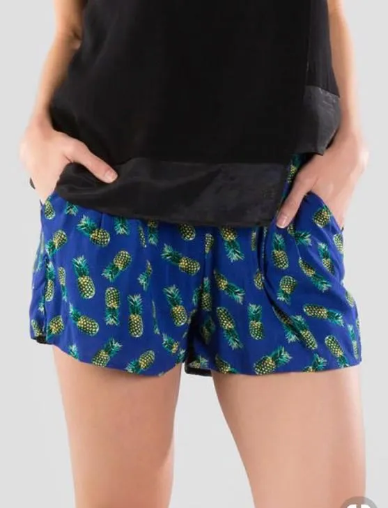 Francesca's Kaiaka Pineapple Printed Shorts  - Image 2
