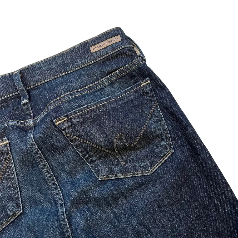 Citizens of Humanity Ava Low Rise Straight Leg, Dark Wash, Sz W28/33L - Image 12