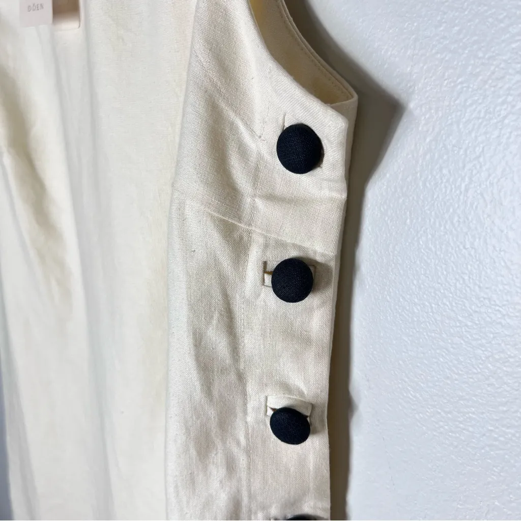 NEW Doen Coralie Dress in Magnolia Sz 10 Black - Image 6