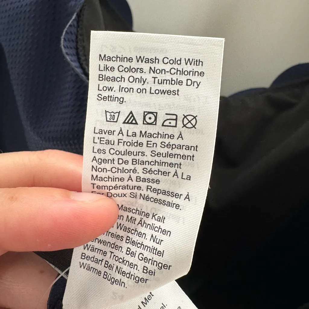 J.Crew Scallop Pique Scoopback One-Piece Swimsuit Navy Blue Size 24 NWT - Image 14