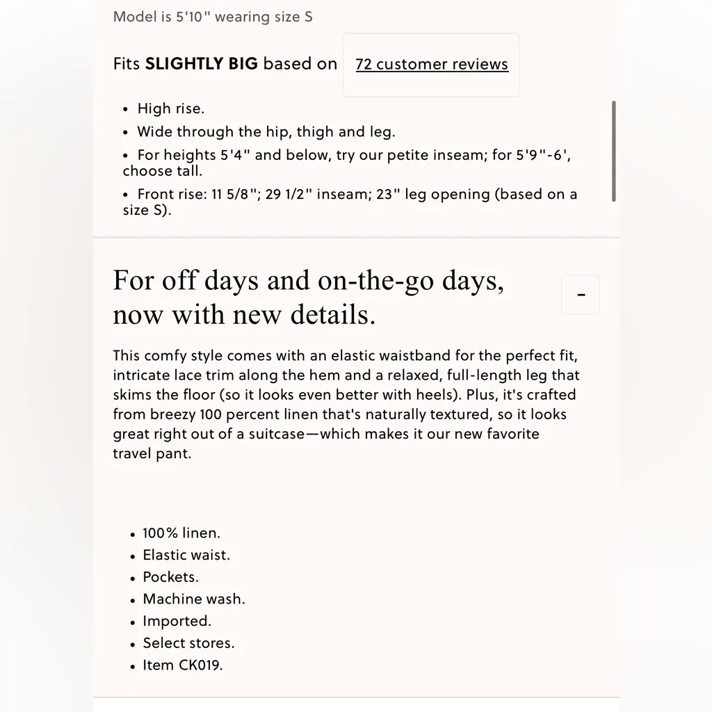 J.Crew Stratus lace-trim pant in linen - Image 4