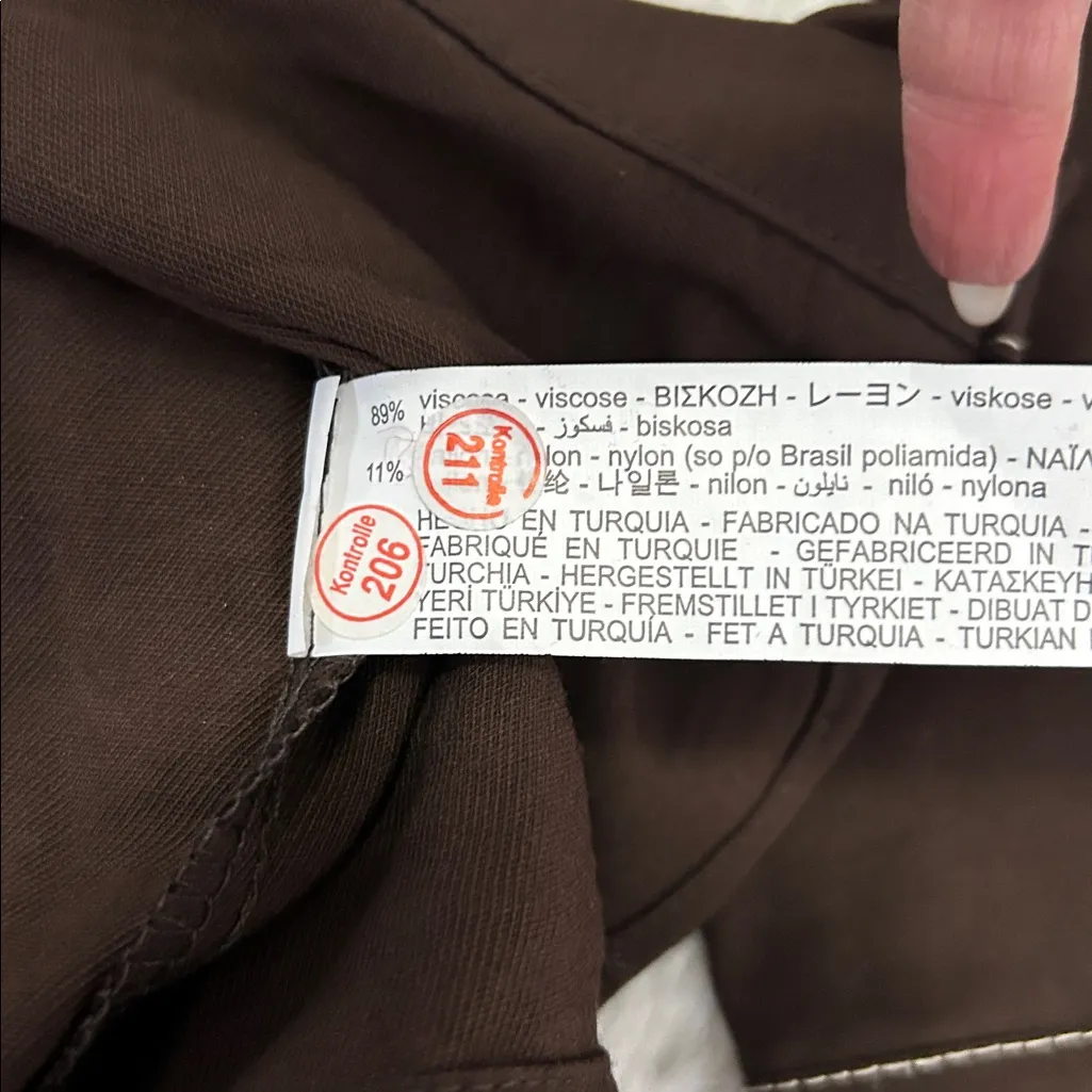 ZARA  Western Button Down Chocolate Brown - Image 8