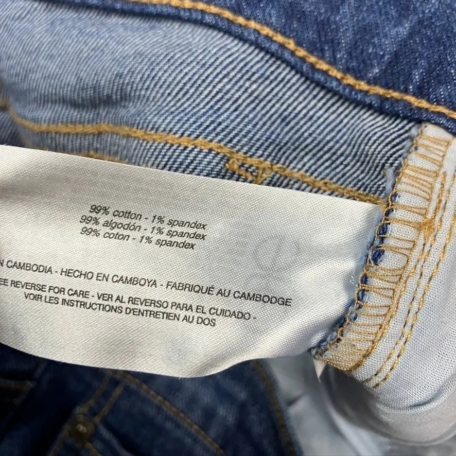 Gloria Vanderbilt Womens Boyfriend Jeans Blue Wash Size 6 Cotton Blend - Image 7