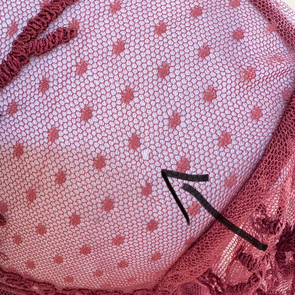 Sundance Burgundy High Neck Lace Yoke Boho Dress Long Sleeve Sz 8 🧡 Red - Image 11