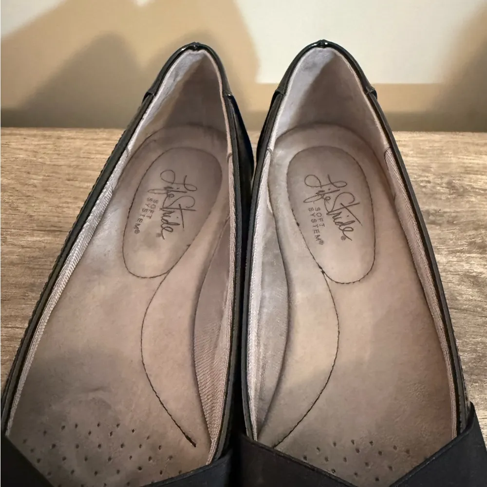 Life Stride Daisy Black Flats Shoes Women’s Sz 10 Comfort Career Office Teacher - Image 6